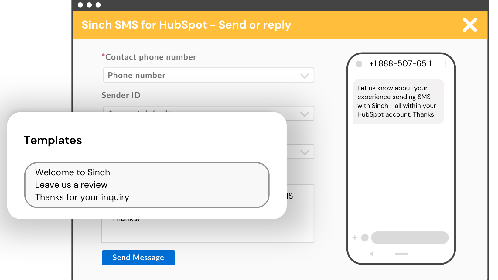 Personalized SMS templates